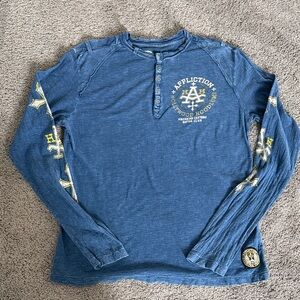 Affliction Men’s Henley Long Sleeve Shirt